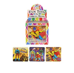 PUZZEL &ndash; SUPER HERO, 13 x 12 Cm.  IN DISPLAY (108st.)