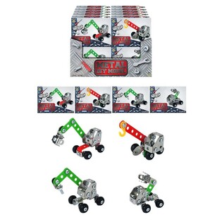 BOUW JE EIGEN METALEN &ndash; BOUWVOERTUIG - IN DISPLAY (24st.)