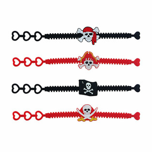 PIRATEN KINDER SILICONE ARMBANDEN (100st.)