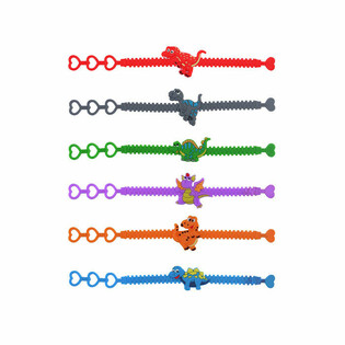 DINOSAURUS KINDER SILICONE ARMBANDEN (100st.)