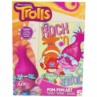 TROLLS MAAK JE EIGEN POMPOM KUNSTWERK (48st.)