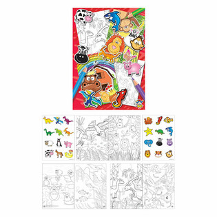 KLEURBOEK MET STICKERS (48st.)