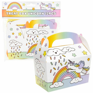 TRAKTATIEDOOSJE UNICORN / EENHOORN 12x12.5x6 Cm. (12st.)
