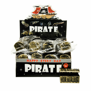MINI PIRATEN SCHATKIST IN DISPLAY (24st.)
