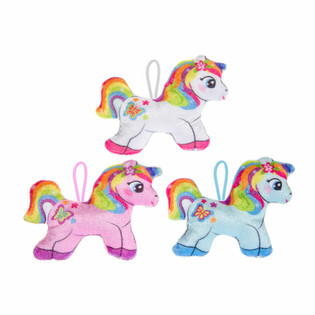 PLUCHE UNICORN / EENHOORN - 13.5 Cm. (24st.)