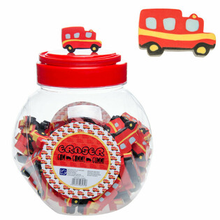 GOM BRANDWEERWAGEN IN POT (100st.)