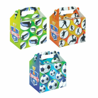 MENUBOX &ndash; VOETBAL &ndash; 14 x 9.5 x 18 Cm (24st.)