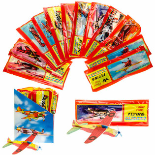 FOAM VLIEGTUIGEN IN DISPLAY (48st.)