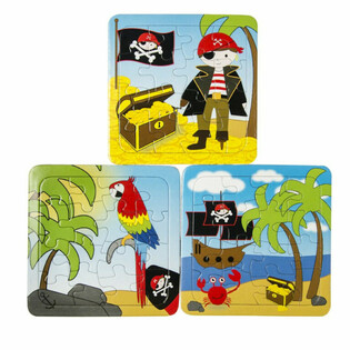 MIX PIRATEN PUZZELS - 14 x 14 Cm. (50st.)