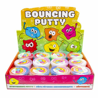 BOUNCING PUTTY - SMILEY IN DISPLAY (12st.)