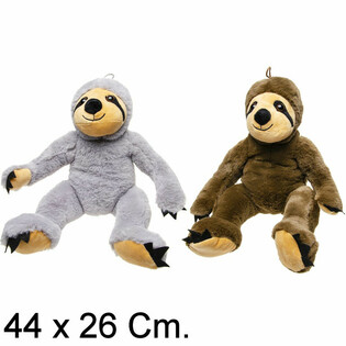 GROOT PLUCHE LUIAARD, 44 CM - MIX KLEUREN (6st.)