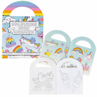 KLEINE - UNICORN - KLEURBOEKJES MET STICKERS (48st.)