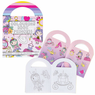 KLEINE - PRINSES - KLEURBOEKJES MET STICKERS (48st.)