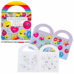 KLEINE - SMILEY - KLEURBOEKJES MET STICKERS (48st.)