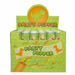 PARTY CONFETTI SHOOTER - DINOSAURUS - IN DISPLAY (24st.)