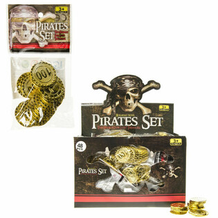 20 STUKS PIRATEN GELDSTUKKEN IN DISPLAY (48st.)