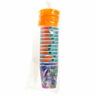 DRINKBEKER / IJSBEKER MET RIETJE - SPACE (12st.)