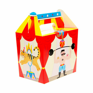 MENUBOX / TRAKTATIEDOOSJE CIRCUS 14x10x17 Cm. (12st.)