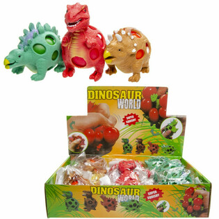 Squishy Mesh Dinosaurus Bal - Display (12st.)