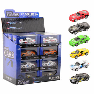DIE CAST - SUPER SPORT AUTO&rsquo;S, SCHAAL 1:43 IN DISPLAY (24st.)