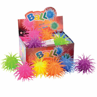 LICHTGEVENDE SPIKE PUFFER BALLEN MET LICHT IN DISPLAY (24st.)