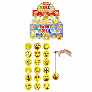 SMILLI RETURN FOAM BALLEN AAN ELASTIEK  IN DISPLAY (24st.)