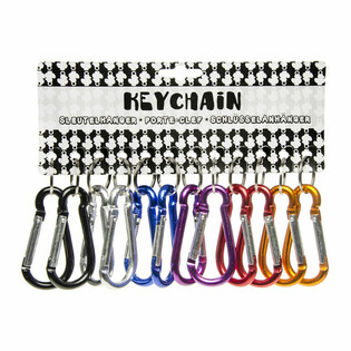 GEKLEURDE MUSKETON SLEUTELHANGERS (48st.)