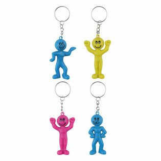SMILEY POPPETJES SLEUTELHANGERS (60st.)