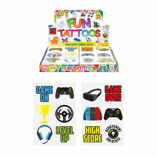 FUN TATTOOS - MODEL: GAMER IN DISPLAY (96st.)