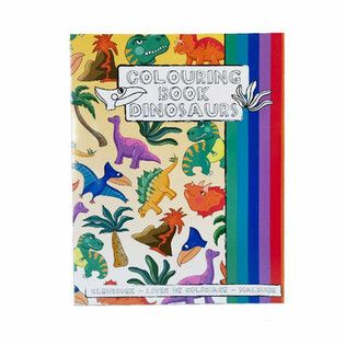 A4 - DINOSUARUS KLEURBOEK  21x28 Cm, MET STICKERS (12st.)