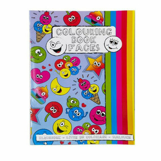 A4 - SMILEY KLEURBOEK 21x28 Cm, MET STICKERS (12st.)