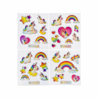 GLITTER STICKERS - MODEL: UNICORN / EENHOORN (100st.)