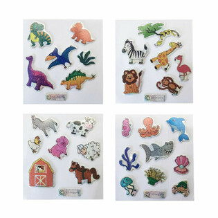 GLITTER STICKERS - MODEL: MIX DIEREN (100st.)