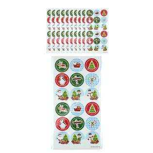 FUN STICKERS - KERST STICKERS - 18 STICKERS PER VEL (10st.)