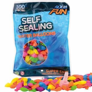 AQUA FUN - 100 STUKS ZELFSLUITENDE WATERBOMMEN (6st.)