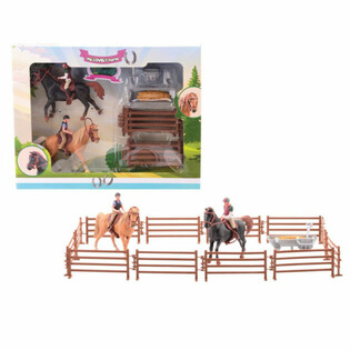 MY LOVELY HORSE - XL - 2x SPEELGOED PAARD MET GROTE MANEGE - IN GIFTBOX (1st.)