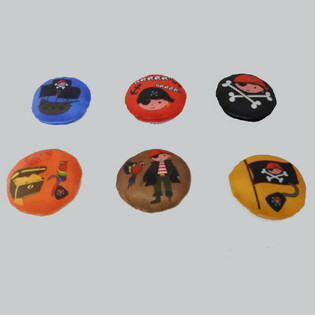 PLUCHE - PIRAAT - DIAMETER: 10 CM (48st.)