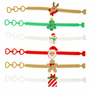 XMAS / KERST - KINDER SILICONE ARMBANDEN (12st.)