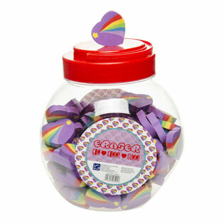 GOM REGENBOOG HART IN POT (100st.)