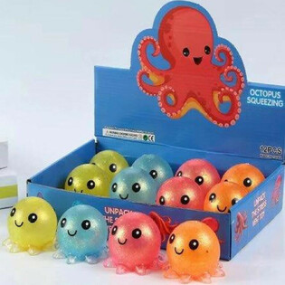 Squeeze Octopus Display (12 stuks)