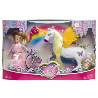 EENHOORN / UNICORN EN PRINSES SPEELSET - IN LUXE GIFTBOX (1st.)