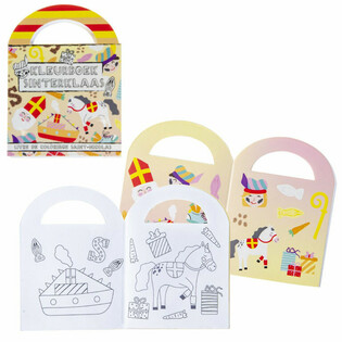 KLEINE - SINTERKLAAS - KLEURBOEKJES MET STICKERS (48st.)
