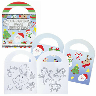 Kleine Kerst Kleurboekjes met Stickers (48 stuks)