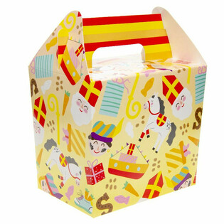 SINTERKLAAS MENUBOX / TRAKTATIEDOOSJE 14x10x17 Cm. (12st.)