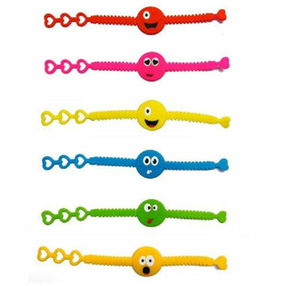 Vrolijke Smiley Silicone Armbanden (12 Stuks)
