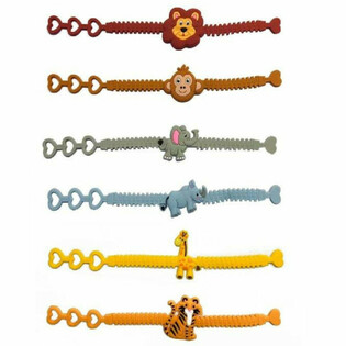 JUNGLE DIEREN - KINDER SILICONE ARMBANDEN (12st.)