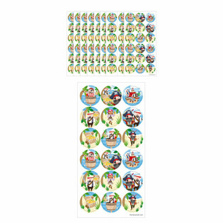 FUN STICKERS - PIRATEN STICKERS - 18 STICKERS PER VEL (10st.)