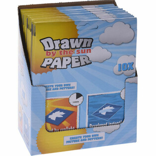 DRAWN BY THE SUN PAPER - ZONNEPRINTPAPIER - IN DISPLAY (48st.)