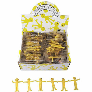 STRETCHY SMILEY POPPETJES - IN DISPLAY (72st.)