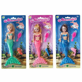 ZEEMEERMIN / MERMAID POP OP KAART (6st.)